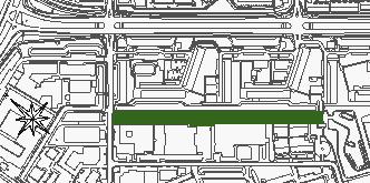 3. Touwbaan, de groenstrook tussen de watergang en de achterzijde van de panden aan de