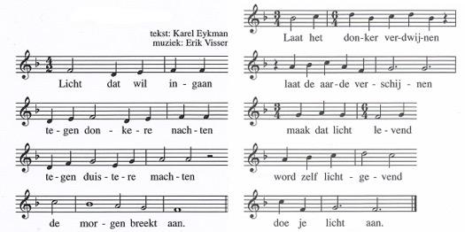 Orde van de dienst. orgelspel, William Byrd Fantasie in C. luiden van de klokken. stilte. aansteken van de kaars. de gemeente gaat staan. Lichtlied doe je licht aan.