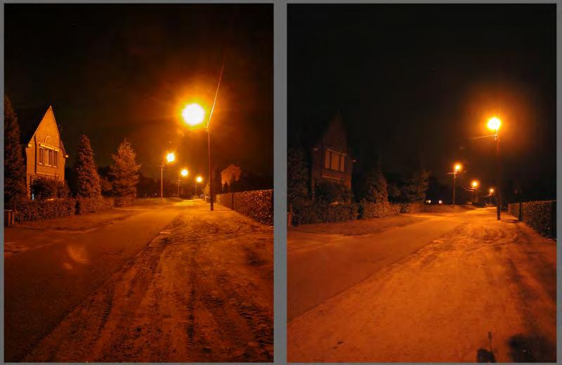 Straat in Koewacht (voor en na)
