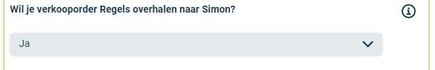 Bij de verkooporders die je overhaalt van Exact naar Simon, heb je ook de mogelijkheid om de verkooporder regels mee te nemen naar Simon.
