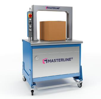 410AP Automatische omsnoeringsmachine 410AS Automatische omsnoeringsmachine + Automatisch bandeinde uitworp + Roestvrijstaal tafelblad + Eenvoudige spoelwissel en bandinvoeringssysteem + Bandspanning