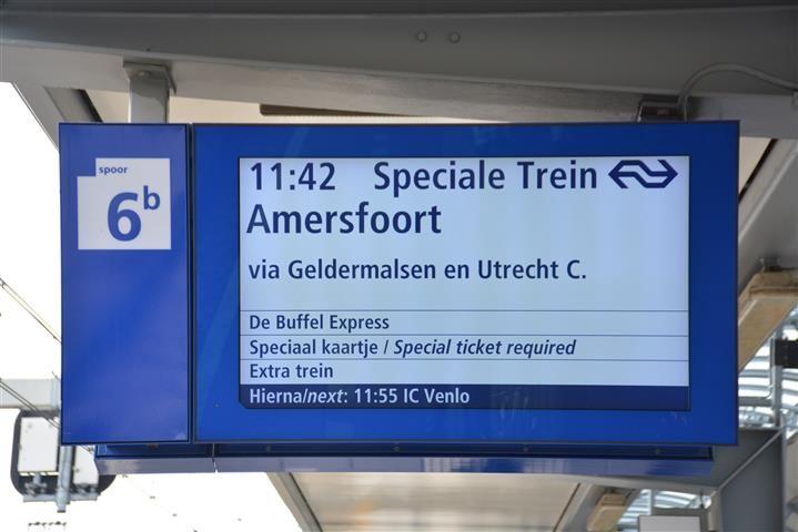 De laatste rit van een dieseltreinstel in de NS reizigersdienst voerde via Venlo, s-hertogenbosch, Utrecht Centraal naar Amersfoort.