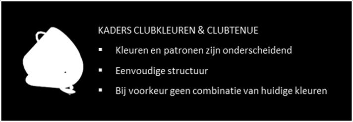 3. Fusie Seizoen 2020/2021 Keuze naam, clubkleuren & tenue Keuze clubnaam,