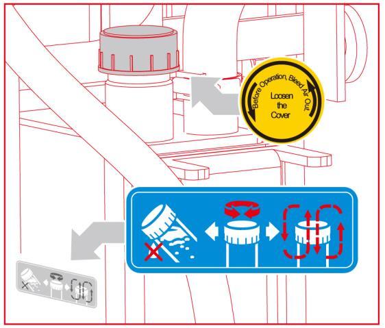 9. Plaats de transporthandgreep in de bevestigingshaak. Vergrendel die met een M16X100 zeskant bout en moer. 8. INGEBRUIKNAME Zorg voor een opgeruimde en georganiseerde werkplek.