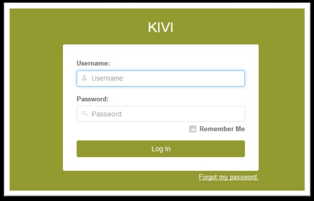 1.0 Inloggen Om in de backend van de KIVI-website te werken ga je naar: https://www.kivi.