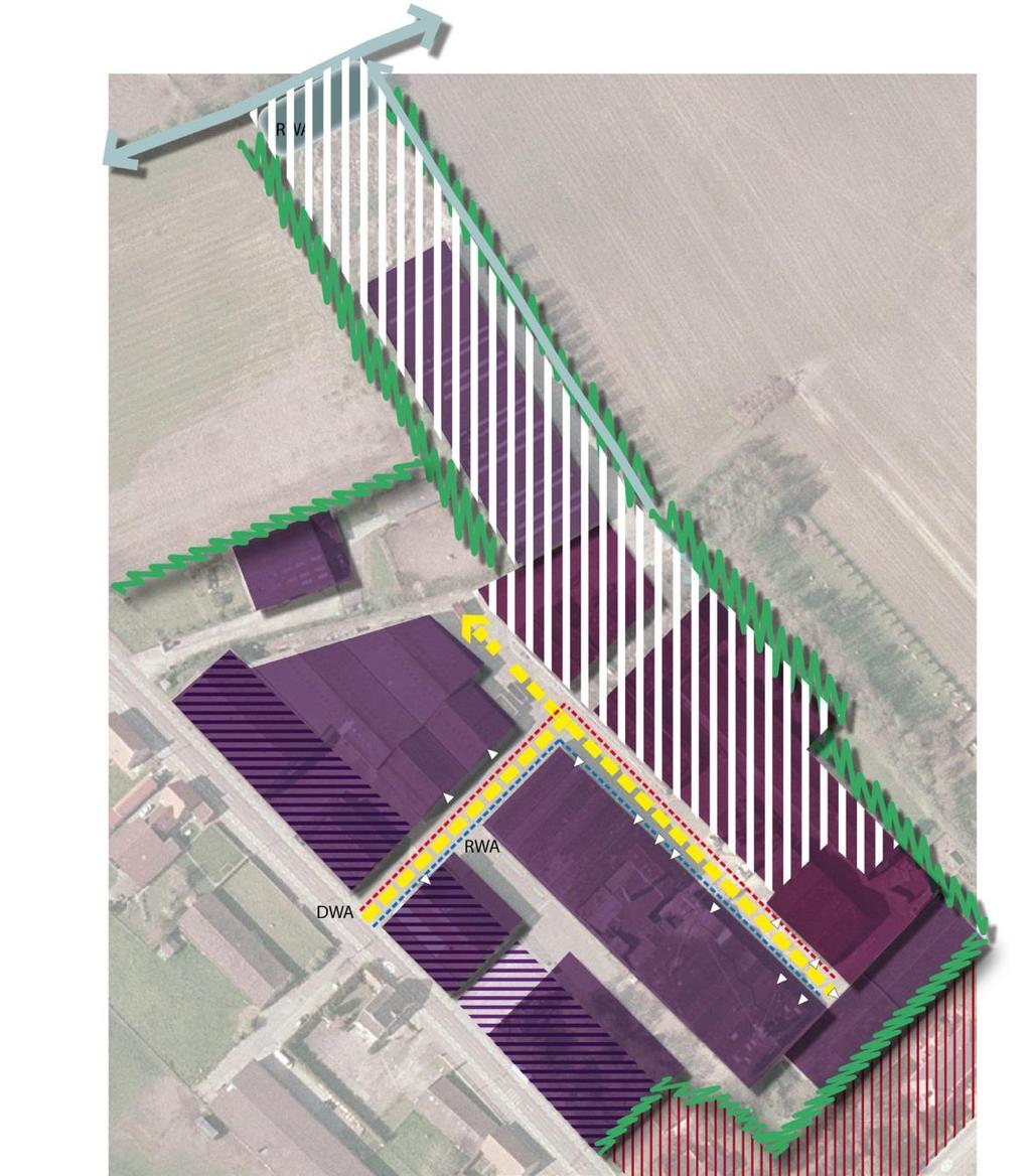 uitgangspunten voor de inrichting zone voor wonen zone voor lokale bedrijvigheid deelzone bestaande constructies deelzone i.f.v. nevenfuncties nabestemming site vlasbedrijf behoud onbebouwd gebied (i.