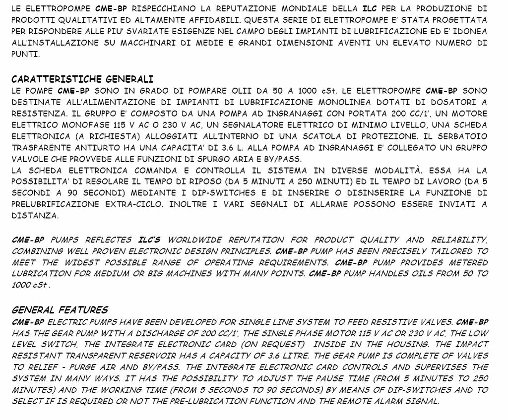 ELETTROPOMPE AD INGRANAGGI MONOFASI CMEBP CMEBP SINGLE PHASE