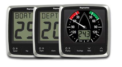 #E70058 (i50 log) / #E70059 (i50 diepte) #E70060 (i50 tridata) 475,van 659,- voor 579,van 539,- voor RAYMARINE i60 INSTRUMENTEN Analoog windinstrument. Ook in Close Hauled variant.