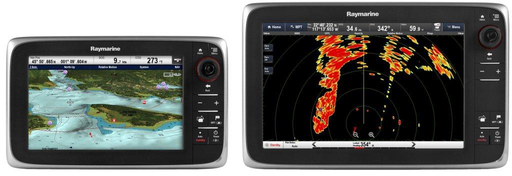 RAYMARINE C-SERIE 9" of 12" MFD met knopbediening.