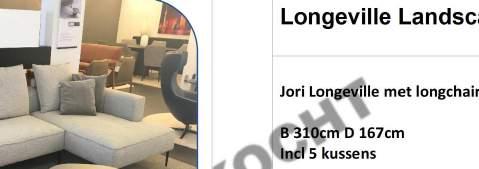 295- Jori Longeville met longchaire B 310cm D