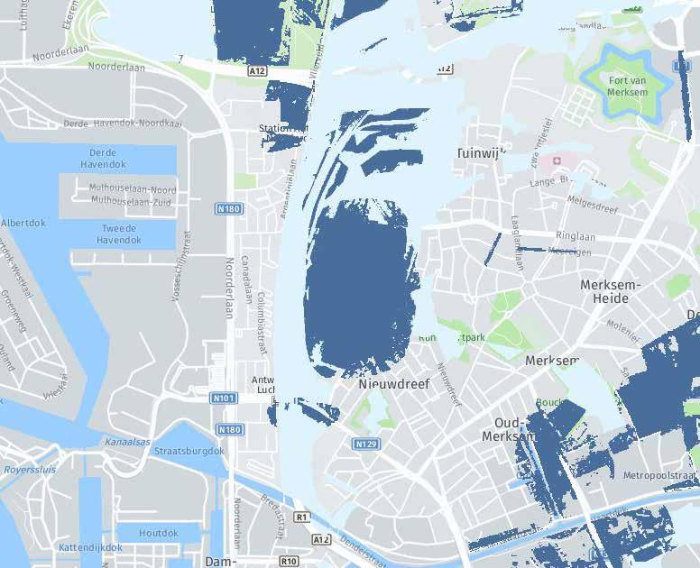 11 klimaatsrobuuste stad WATER Het onderzoek dat de stad voerde naar een gravitaire verbinding tussen Schijn