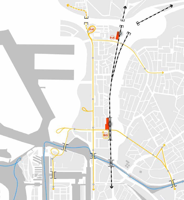 8 bereikbare stad FIETS & OPENBAAR VERVOER een autonome shuttle zou het openbaar vervoersnetwerk verder kunnen verfijnen, zoals in de wijk Luchtbal Fietssnelwegen en fietsroutes Netwerk openbaar