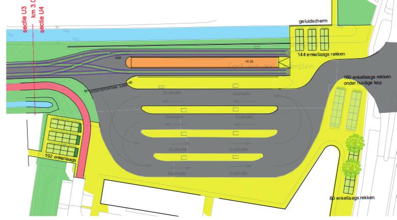 Deelonderzoek 5: Eindpunt Uithoornlijn Voor het eindpunt van de Uithoornlijn zijn in Uithoorn zelf twee mogelijkheden bestudeerd: het huidige busstation en eindpunt Dorpscentrum.