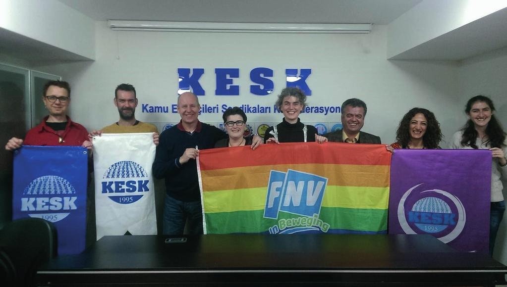Diversiteit aan het werk: vakbondsrechten van LGBT, vrouwen en jongeren in Nederland en Turkije Een democratische vakbond komt op voor de belangen van alle werknemers, en al helemaal voor werknemers