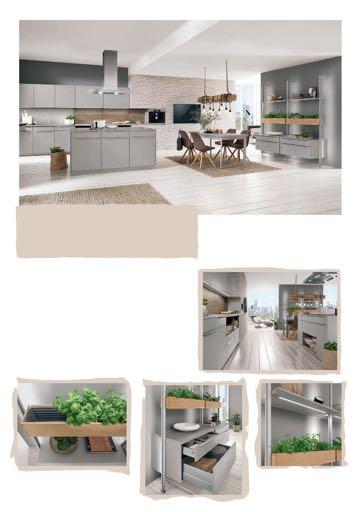 STONEART Decor leisteen grijs Modern ontworpen keukens worden gekenmerkt door heldere lijnen. Op het werkblad aansluitende, ingebouwde kookplaten en spoelbakken accentueren deze look.