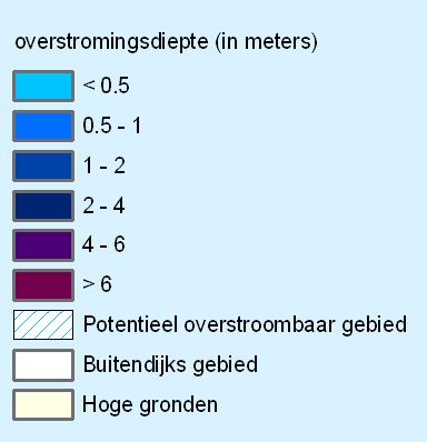 Het algemene beeld is dat een dijkdoorbraak vaak niet leidt tot het onderwater lopen van hele aaneengesloten dijkringgebieden.