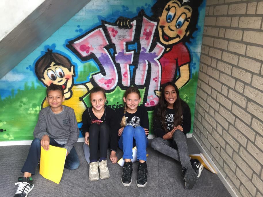 Leerlingenraad Onze school heeft een leerlingenraad. Ook dit jaar zijn er weer vier nieuwe leden gekozen: Annabel (gr 8), Manisha (gr 7), Djensey (gr 6) en Marlon (gr 5).