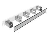 RAIL ADAPTER KEYSTONE IP20 voor montage op standard rails voor 1 Keystone module 418026 Rail adapter Keystone IP20 voor 1 module met Keystone bevestiging (levering zonder module) grijs, RAL 7035