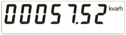 communicatie status zit. 8.1 Roterend display functie 5 bit integer, 2 bit XXXXX.XX Totaal actief decimaal of 6 bit of vermogen integer, 1 bit 1 XXXXXX.