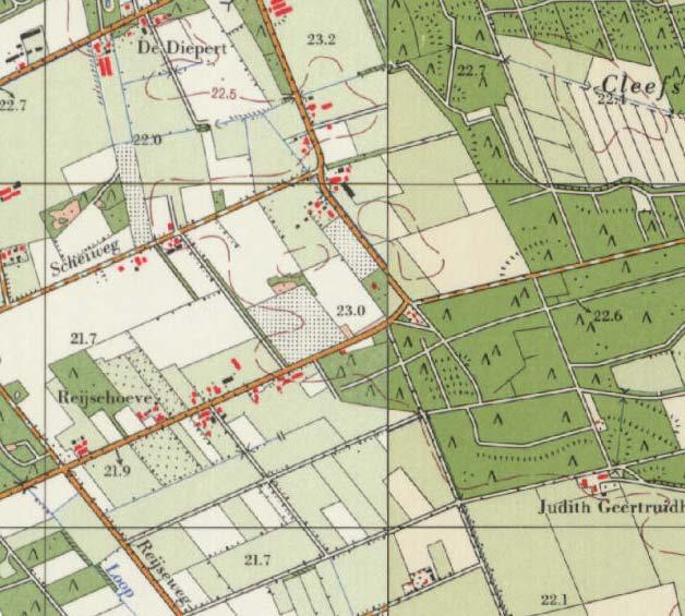 HISTORIE & CONTEXT NA 1951 In de periode na de 2e wereldoorlog werd het bos gerooid en werden het