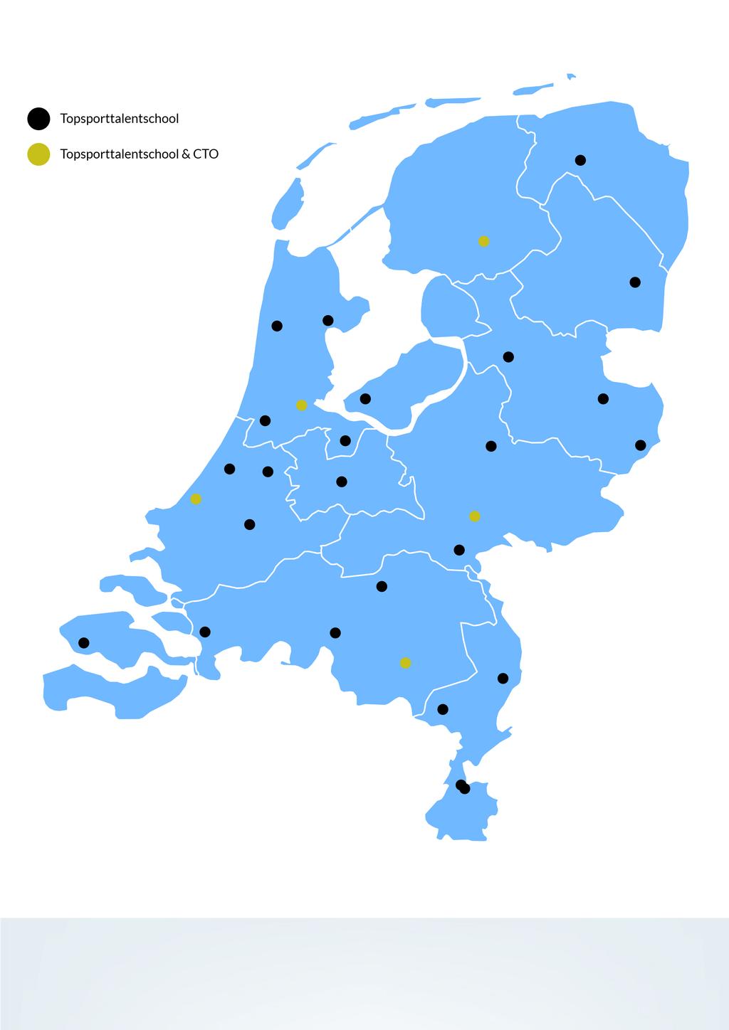 8 Oberon Figuur 1.1 Topsporttalentscholen en CTO s Voorwaarden In de beleidsregel zijn een aantal voorwaarden opgenomen voor vo-scholen met een licentie Topsporttalentschool.