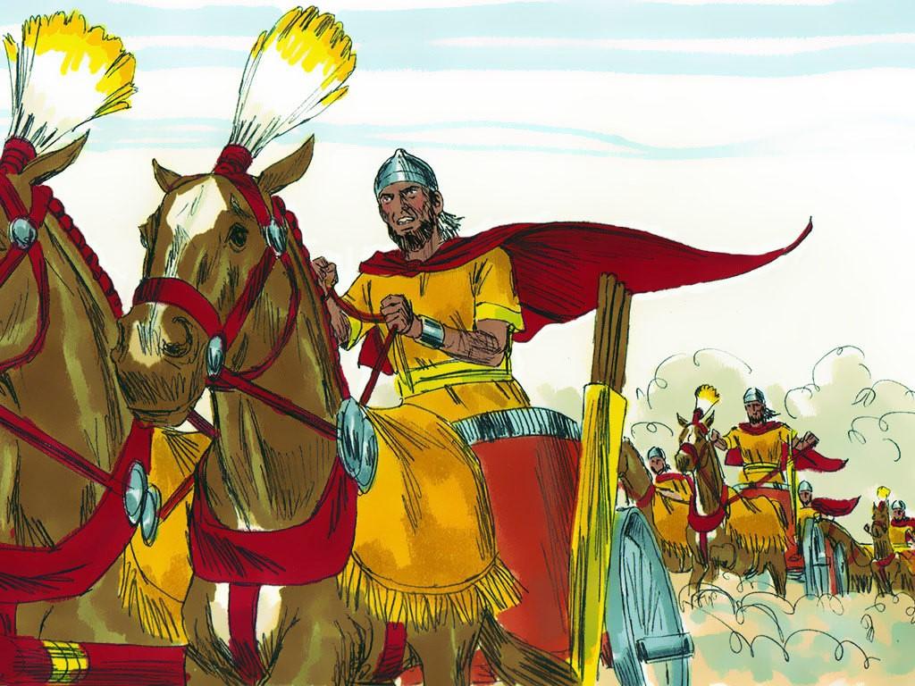 Wie was heel blij met de overwinning van David op het leger van Hadadezer en waarom?