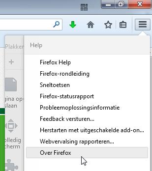 Versiecheck voor Google Chrome Klik rechtsboven op