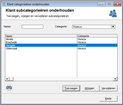 Geef bij het invoervak Naam geven we een unieke subcategorie naam op voor de geselecteerde categorie.