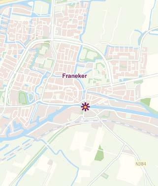 2016 201x Stationsbrug te Franeker XX (N) (N384) wordt de doorvaartopening verbreed. De brug gaat op afstand bediend worden vanuit de Tsjerk Hiddessluizen te Harlingen.