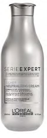 SILVER Silver Shampoo glans van witte haren Ontgelend bestanddeel om de gele effecten te neutraliseren.