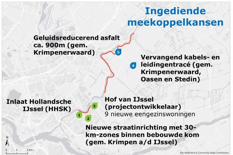 Rond de dijk liggen verschillende gebieden die onderdeel uitmaken van het Natuurnetwerk Nederland (NNN) en die zijn aangewezen als belangrijk weidevogelgebied.