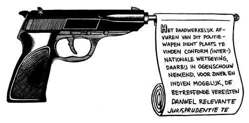 Een onderzoek naar de strafrechtelijke afdoening van politieel vuurwapengeweld in Nederland.