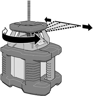 zich naar links (18) -> Laserpunt beweegt zich naar rechts (17) Scanfunctie: -> Scanlijn beweegt zich naar links (18) -> Scanlijn