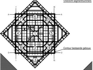 Montage van de Kroon De Kroon is opgedeeld in 10 segmenten.