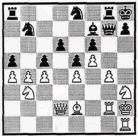 Op dit moment deed Bottema zijn contactlenzen in, om ook de overkant van het bord te kunnen zien. 19... Pc4 20.De2! Pxb2? 21.Txd8 Txd8 22.e5 h4 23.exf6 bxc3 24.