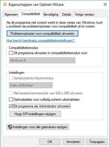 DATUM EN TIJD WIJZIGEN TOESTAAN Bij het besturingssysteem Windows 10 is het standaard niet toegestaan om door een applicatie van de gebruiker de datum en tijd (en andere interne functies) van het