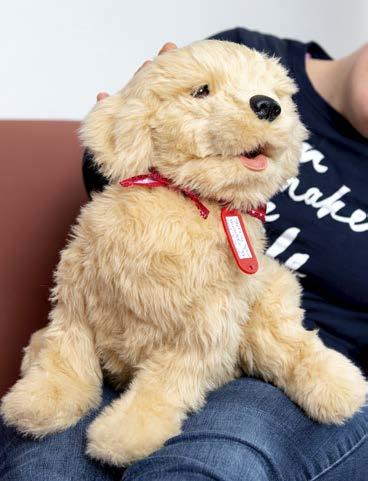 De puppy maakt deel uit van een range aan zorgtechnologieproducten van Stichting Sprank.
