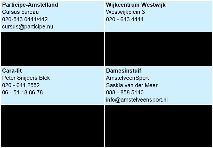 WESTWIJK Contactgegevens