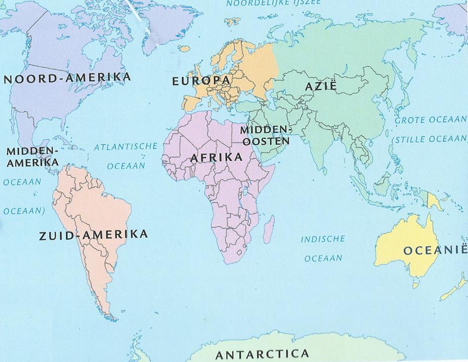 Kijk goed naar de kaart Noord Noordwest Noord- Oost West Oost Zuid Zuidwest Zuidoost Maak de puzzel. Welk woord vind je in de grijze vakjes? In welk werelddeel ligt Nederland?