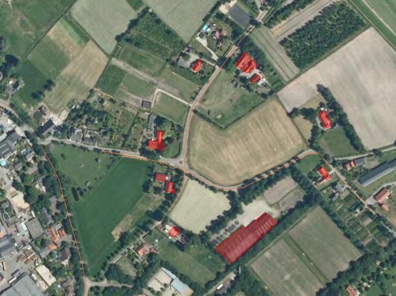 K+ Adviesgroep b.v. project opdrachtgever Groenstraat Berlicum Aeres Milieu objecten bebouwing rijlijn Lden >= 10 >= 33 >= 53.