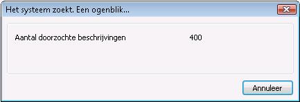 Zoekmethoden Afbeelding 8.3: De index wordt doorzocht. Deze teller wordt normaal telkens met 10 verhoogd. Dit kan door de applicatiebouwer anders zijn ingesteld.