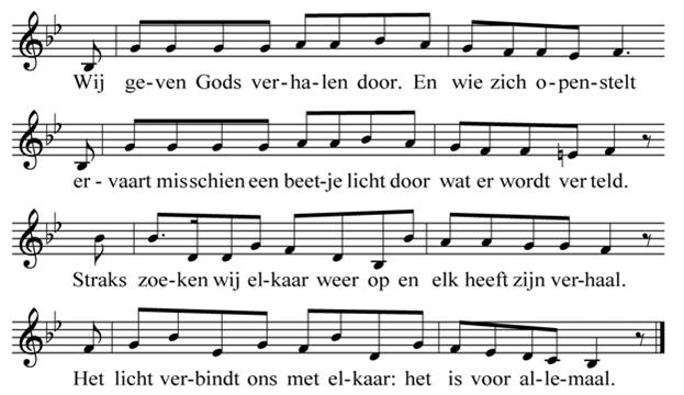 Kyriegebed Glorialied: Lied 654: 1, 5, 6 DIENST VAN HET WOORD Gebed van de Zondag Eerste schriftlezing: Jesaja 62:1-5 Zingen: Lied