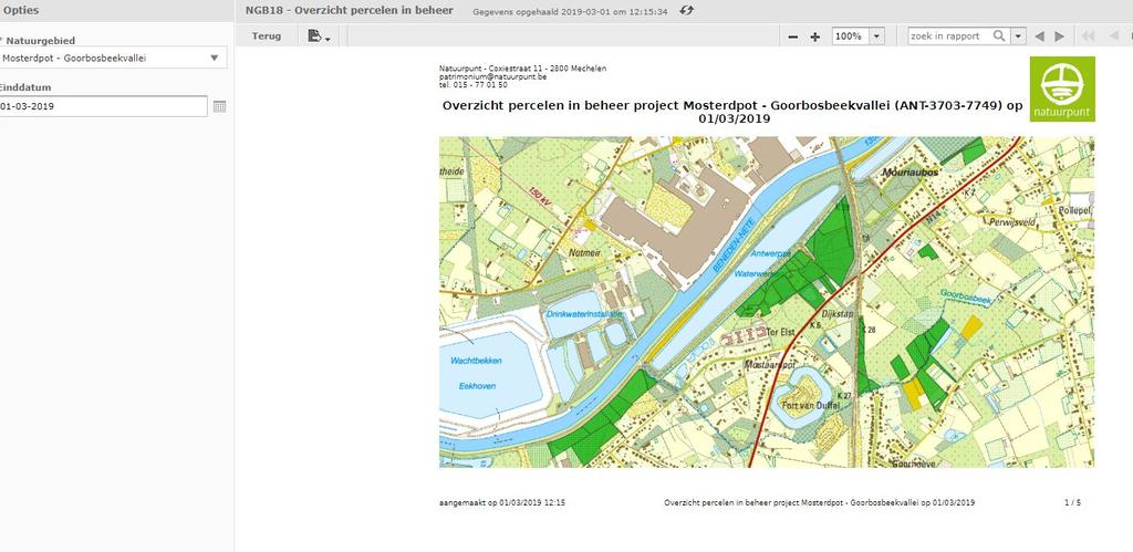 Einddatum: Wil je een overzicht voor een datum in het verleden? Vul die datum in. Zo niet, laat dan de datum (van vandaag) staan. 3. Klik op Start, de groene knop onderaan links.