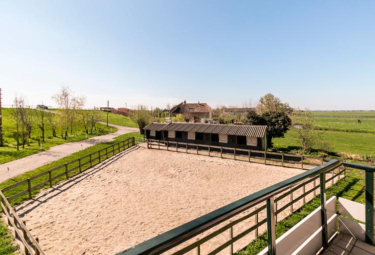 BIJGEBOUWEN Voor de paarden/pony s is er een grote (vier-deurs) stal en een losse inloopstal, compleet met asbestvrije daken en elektriciteit.