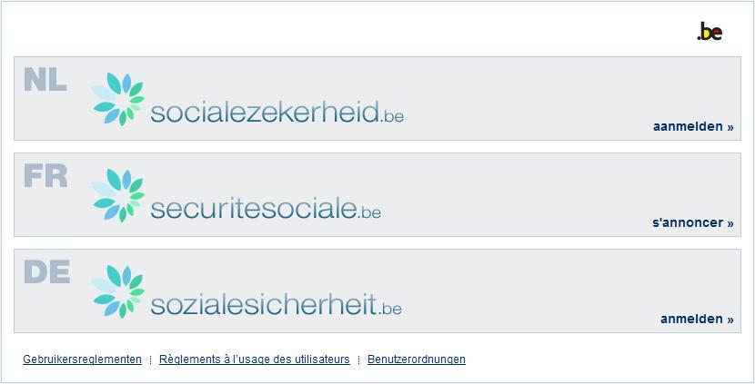 2. Zich aanmelden op de website 2.1.