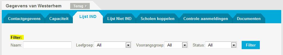 Deel 4: inschrijven van kinderen met een toewijzingsticket Tijdens de inschrijvingsperiode van kinderen met een ticket zijn 3 tabbladen van groot belang: 1.