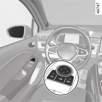 SPIEGELS (1/2) 1 Inklapbare buitenspiegels De buitenspiegels klappen automatisch uit als de auto wordt ontgrendeld. De spiegels klappen automatisch in bij het vergrendelen van de auto.
