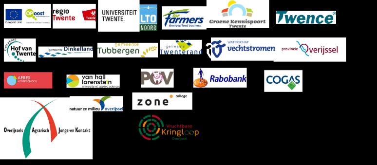 Mineral Valley Twente wordt mede mogelijk gemaakt door: We houden u graag op de hoogte van de ontwikkelingen, de voortgang van de diverse proeftuinen en de veldexcursies waar u aan kunt