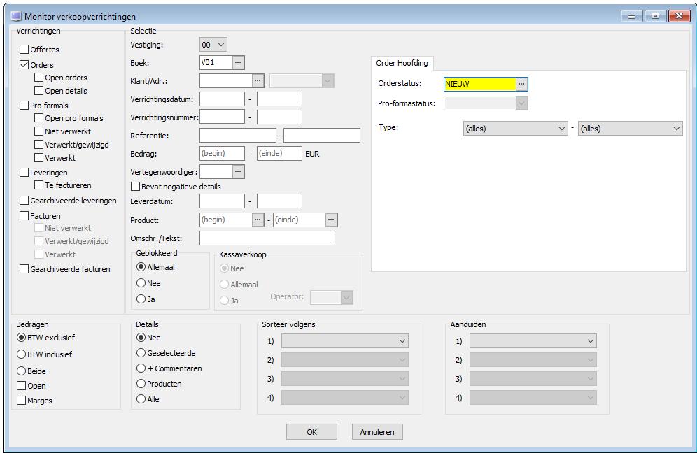 3.1.3. De monitor verrichtingen en statussen Gebruikers van de monitor verrichtingen (*)