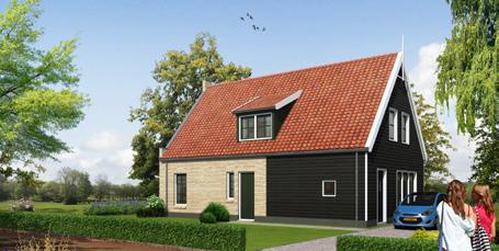 belijningen en symmetrie Bij deze woning ligt het accent duidelijk op de hoofd met de sierlijke omlijsting, mooi gemarkeerd door de dakkapel erboven Een romantische knipoog naar vroeger 7760 1840